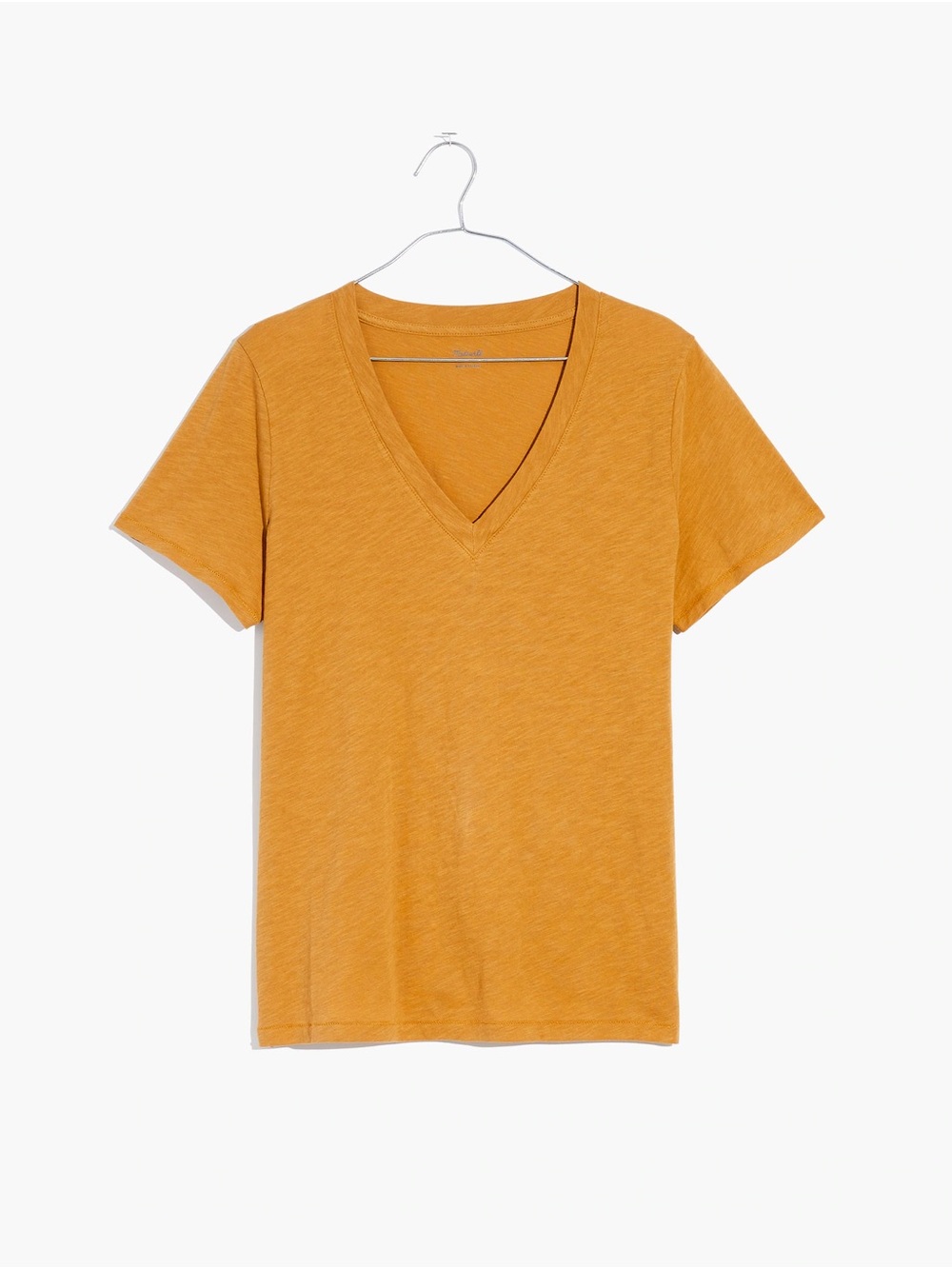 Madewell Whisper Cotton V-Neck Tee - Sahara Sand - Medium